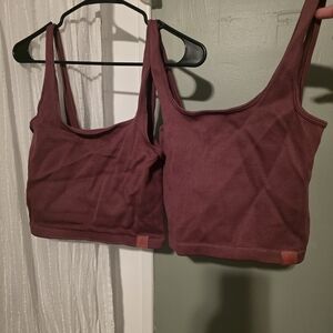 Women's Ribbed Tank Top - Deep Purple